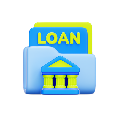 Bank Loan Documents  3D Icon