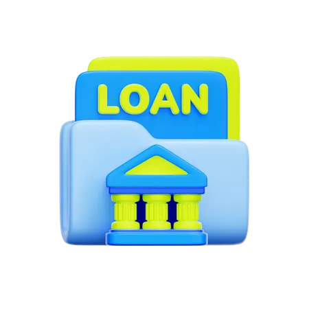 Bank Loan Documents  3D Icon