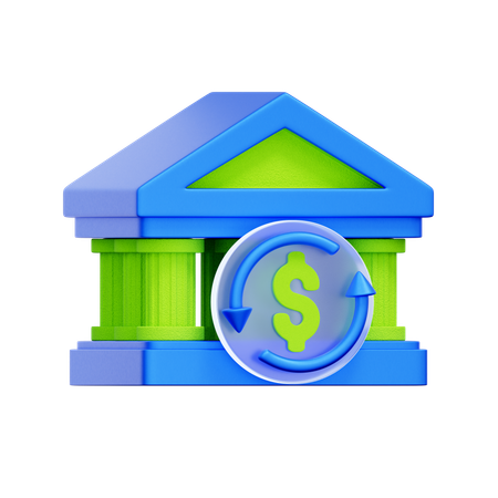 은행 대출 서비스  3D Icon