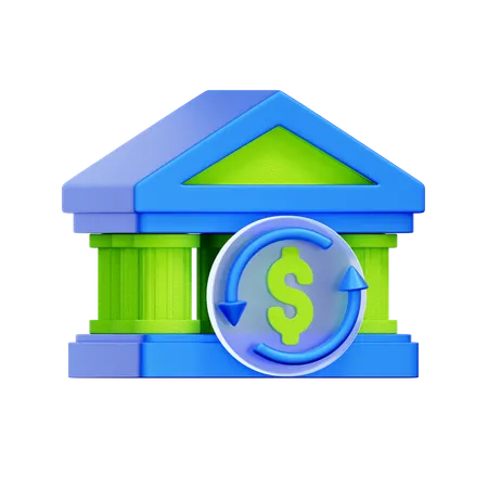 은행 대출 서비스  3D Icon