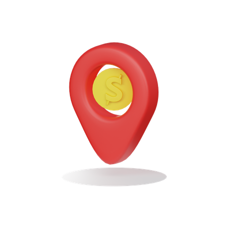 Bank Location  3D Icon