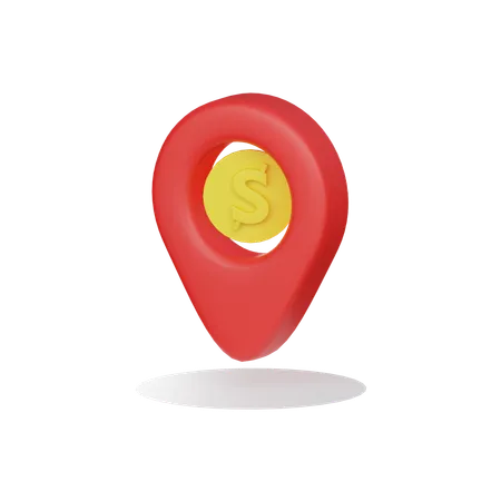 Bank Location  3D Icon