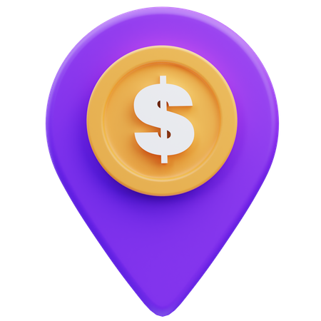 Bank Location  3D Icon