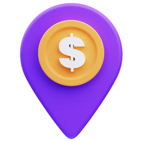 Bank Location  3D Icon