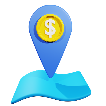 Bank Location  3D Icon