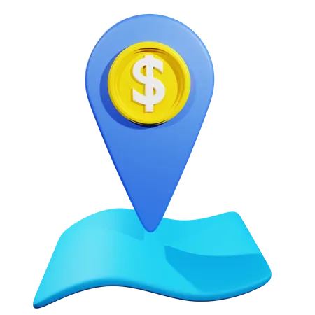 Bank Location  3D Icon