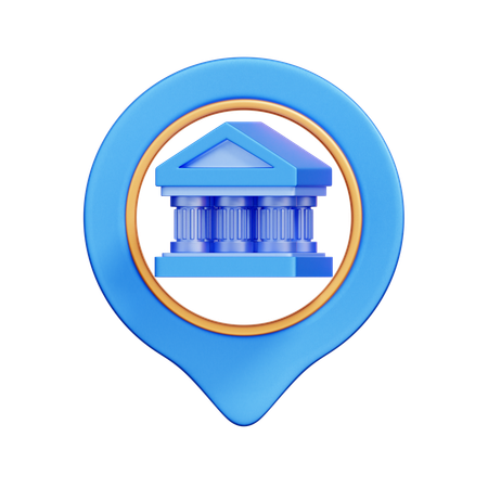 Bank Locator  3D Icon