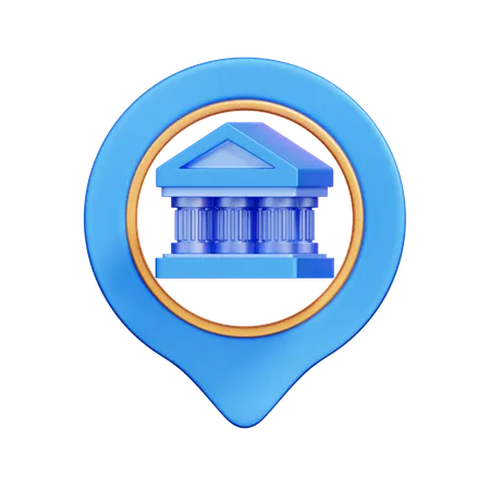 Bank Locator  3D Icon