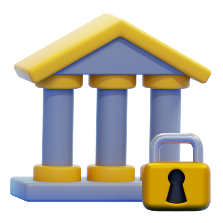 BANK LOCKED  3D Icon