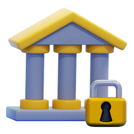 BANK LOCKED  3D Icon