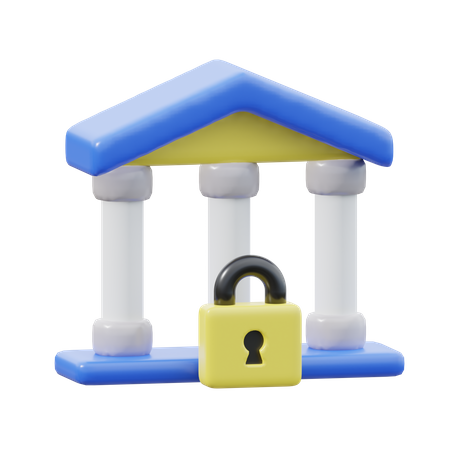 Bank Locked  3D Icon