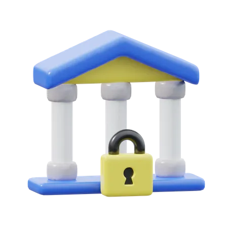 Bank Locked  3D Icon