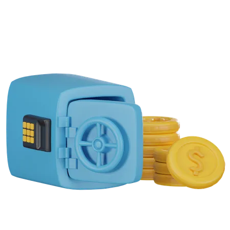 Bank Locker 3 D Icon 3D Icon