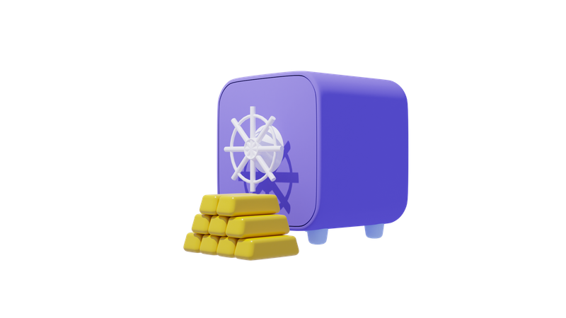 Bank Locker  3D Icon