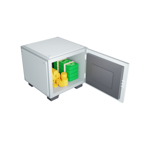 Bank Locker  3D Illustration