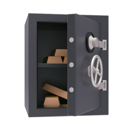 Bank Locker  3D Illustration