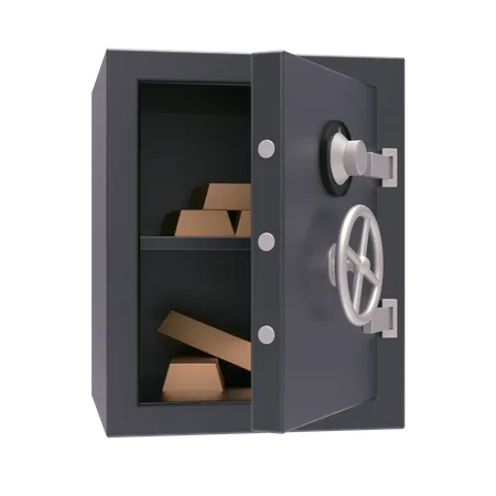 Bank Locker  3D Illustration