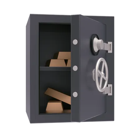 Bank Locker 3D Illustration