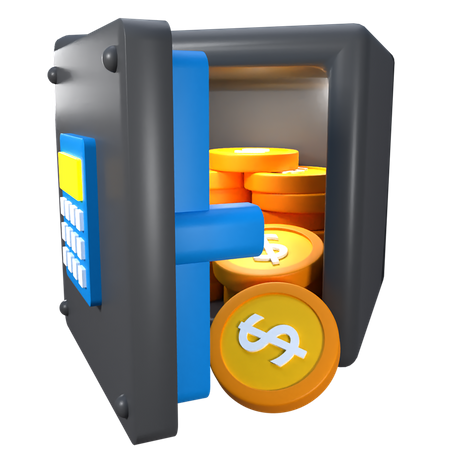 Bank Locker  3D Illustration