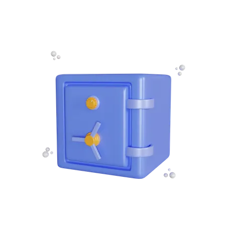 3 D Rendering Bank Locker Isolated Object 3D Illustration