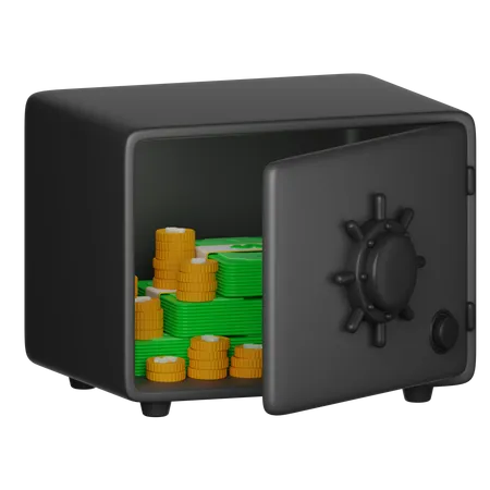 Safe Deposit Box 3 D Illustration 3D Icon