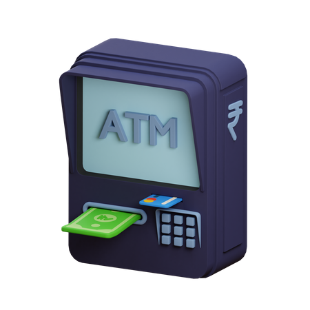 Bank Machine  3D Illustration