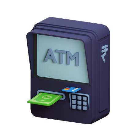 Bank Machine 3D Illustration