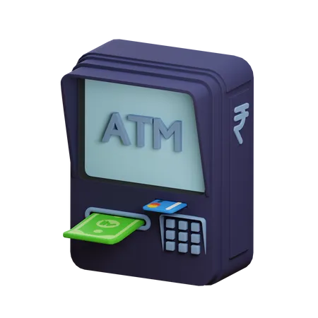 Bank Machine  3D Illustration