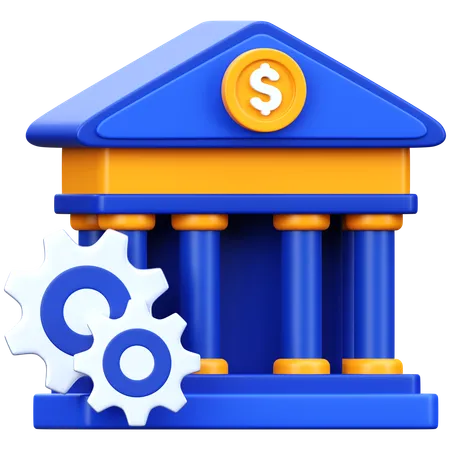 Bank Management  3D Icon