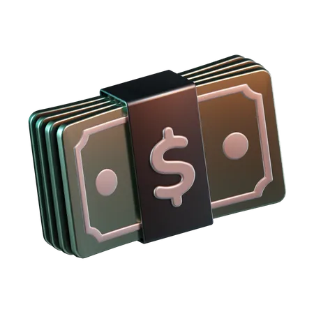 Bank Note  3D Icon