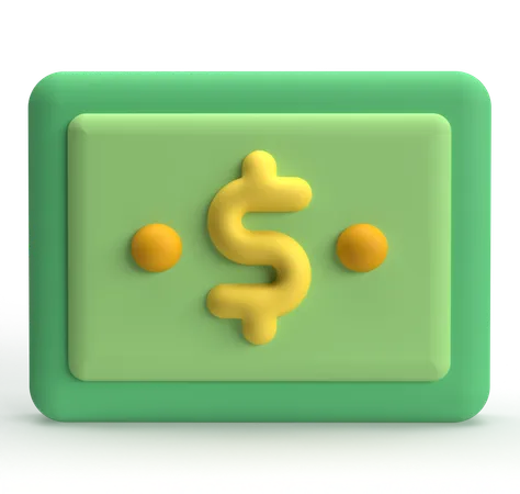 Bank Note  3D Icon