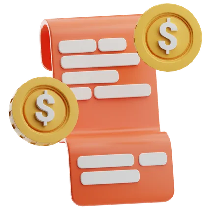 Bank Notes  3D Icon