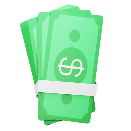 Bank Notes  3D Icon