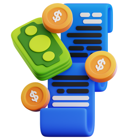 Bank Notes  3D Icon