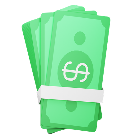 Bank Notes  3D Icon