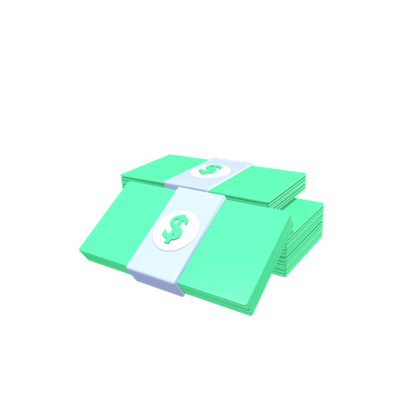 Bank notes 3D Illustration