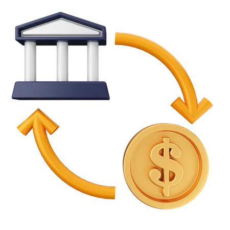 Bank Payment  3D Icon