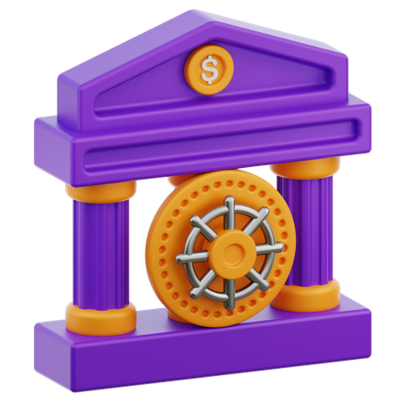 Bank Protection  3D Icon