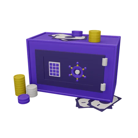 Bank Safe  3D Icon
