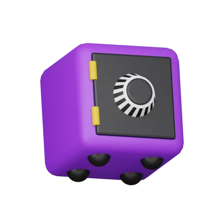 Safety Deposit Box 3 D Icon 3D Icon