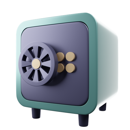 銀行の金庫  3D Icon