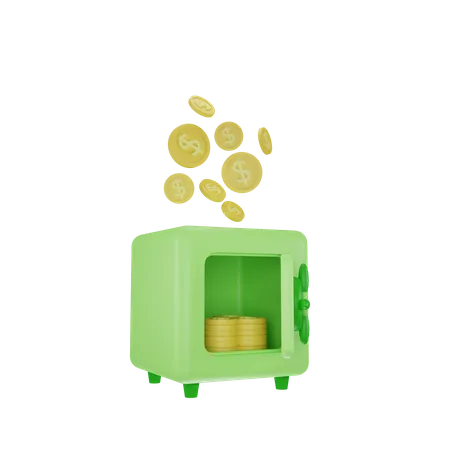 Bank Safe  3D Icon