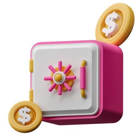 Bank Safe  3D Icon