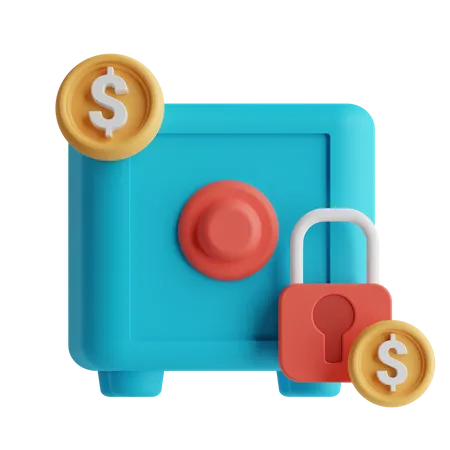 Bank Safe  3D Icon