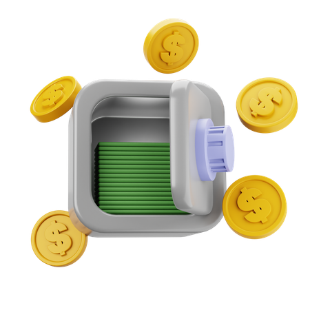 Bank Safe  3D Icon