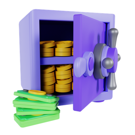 Bank Safe  3D Icon