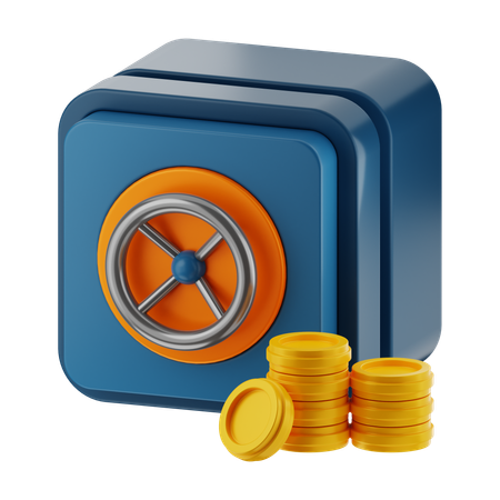 Bank Safe  3D Icon