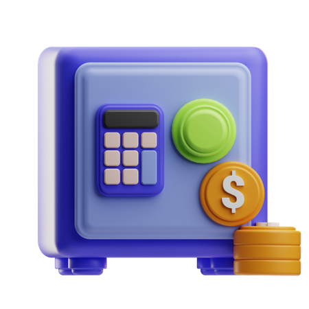 Bank Safe  3D Icon
