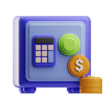 Bank Safe  3D Icon