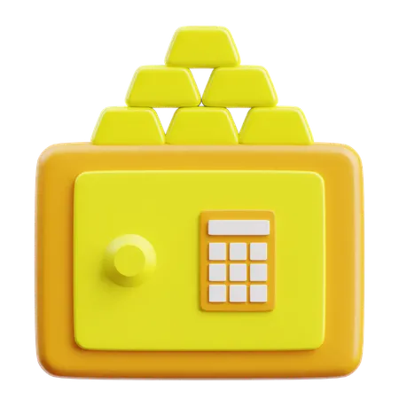Bank Safe  3D Icon